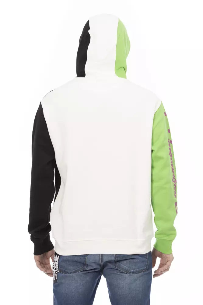White Cotton Men's Hoodie