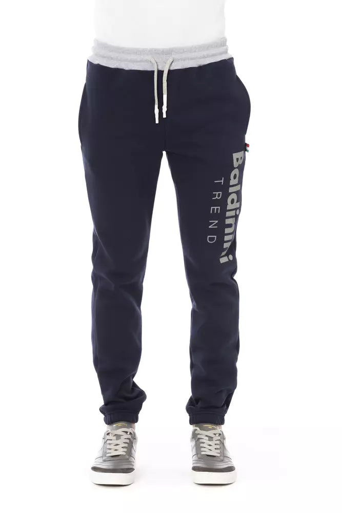 Blaue Herren-Sporthose aus Baumwolle