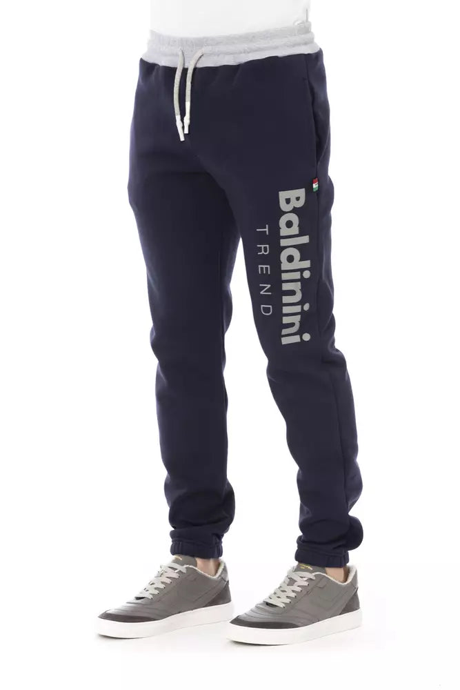 Blaue Herren-Sporthose aus Baumwolle