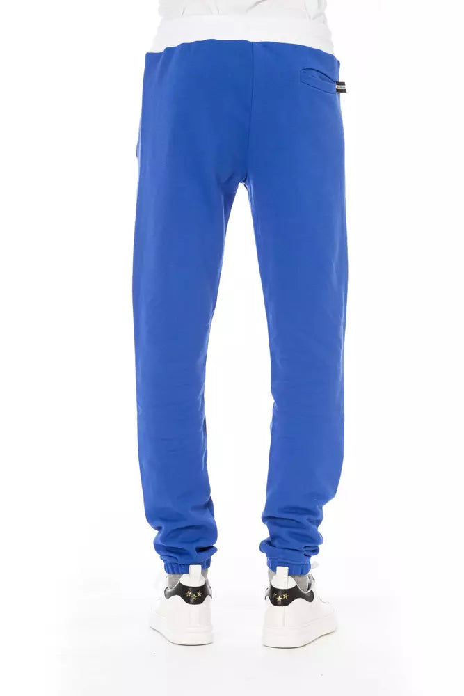 Blaue Sporthose aus Baumwolle für Herren