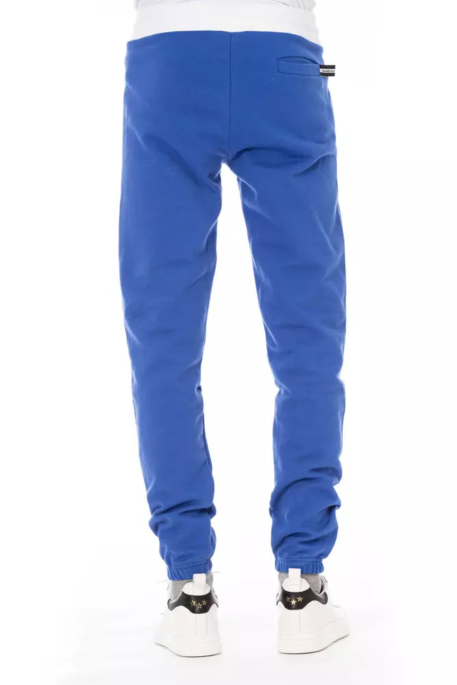 Blaue Sporthose aus Baumwolle für Herren