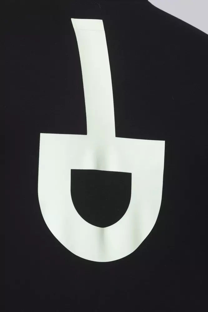 Schwarzes Herren-T-Shirt aus Baumwolle