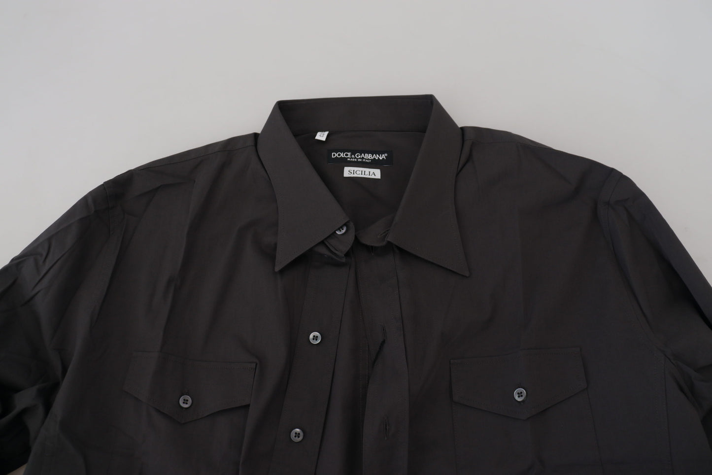 Graues Slim Fit Stretch-Hemd SICILIA