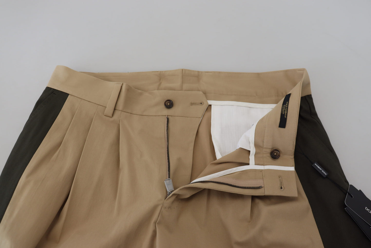 Braune schwarze Chinohose aus Baumwolle für Herren