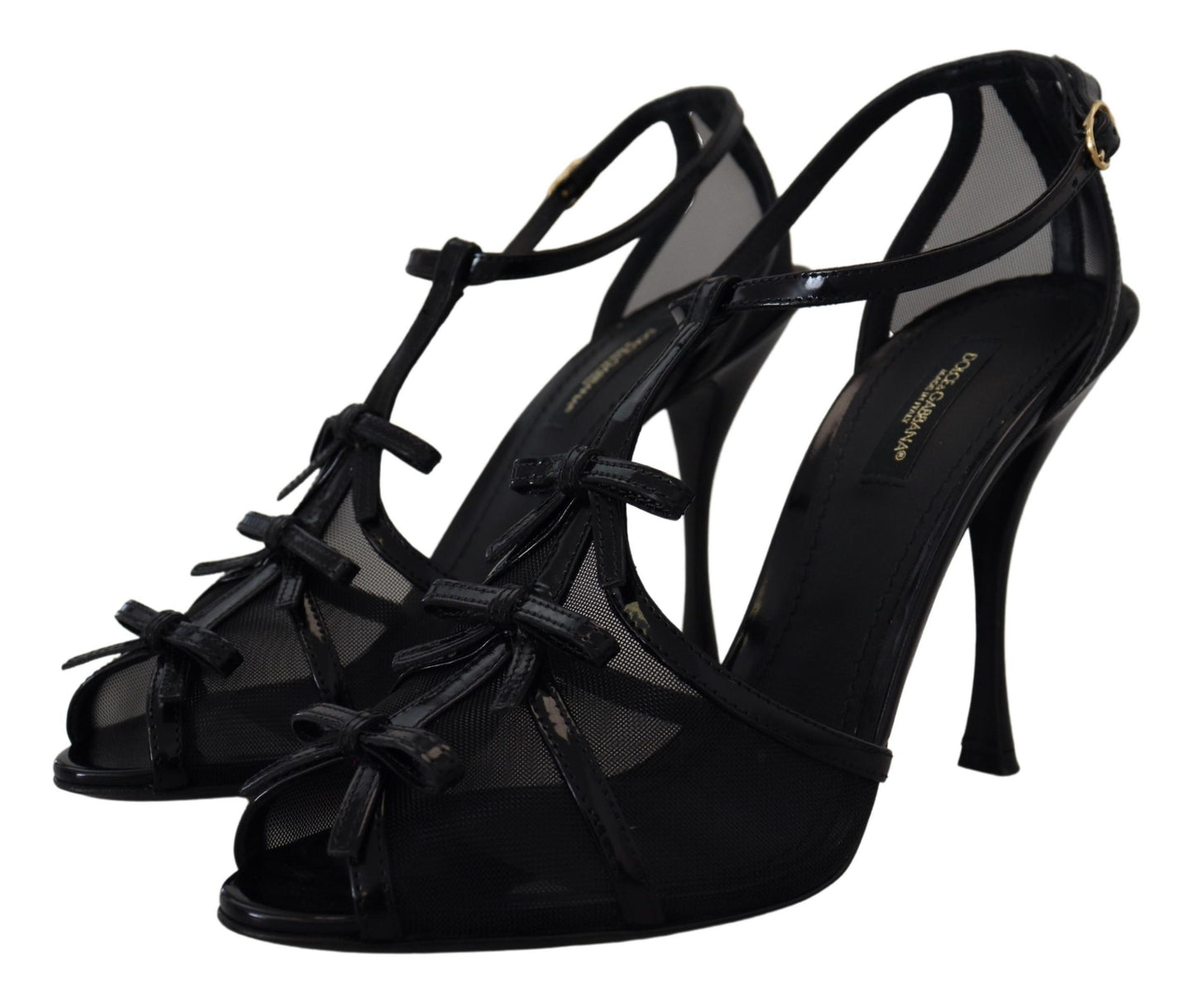 Schwarze Stiletto High Heels Sandalen Schuhe