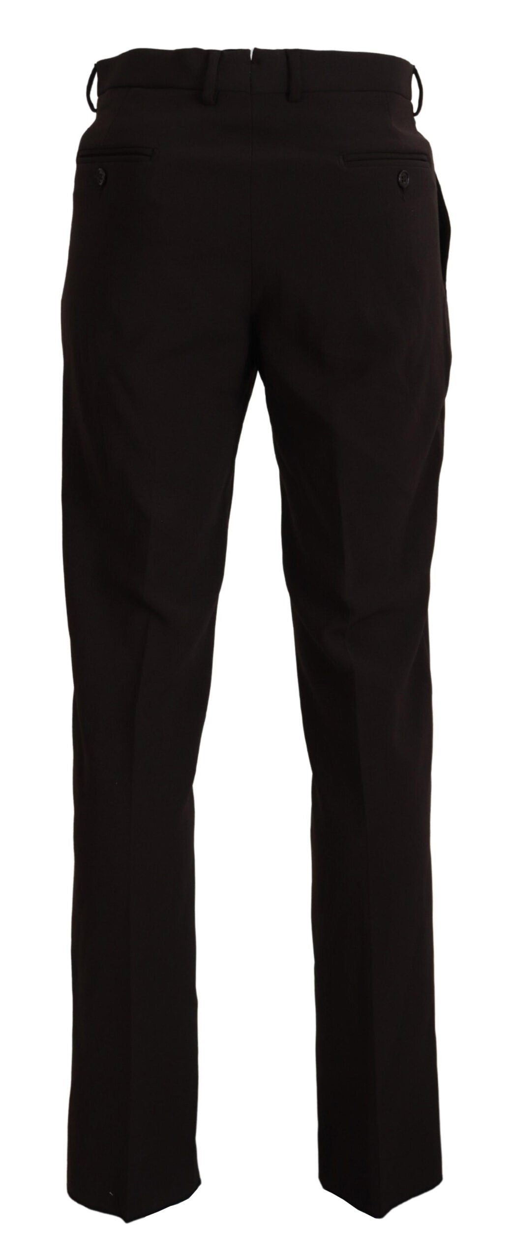 Braune, gerade geschnittene Herrenhose