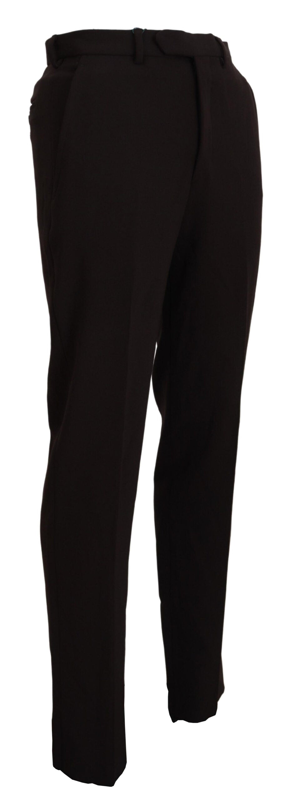 Braune, gerade geschnittene Herrenhose