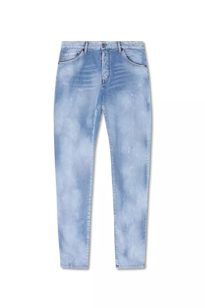 Hellblaue Herrenjeans aus Baumwolle
