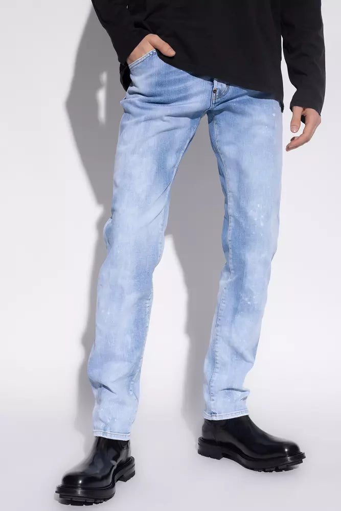 Hellblaue Herrenjeans aus Baumwolle