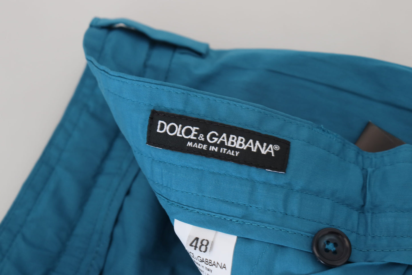 Blaue Chinos aus Baumwolle