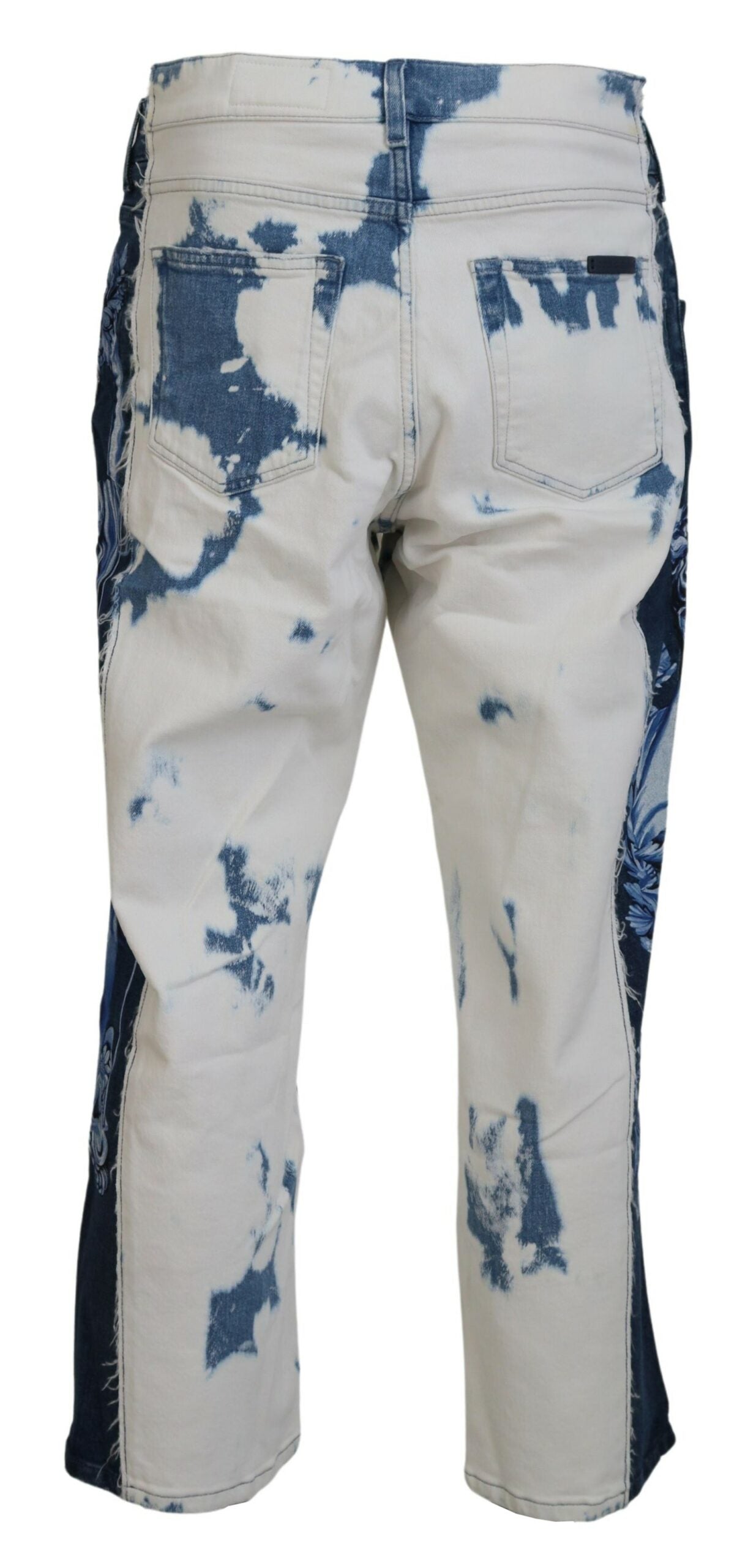 Blaue Jeans aus Ceasar Denim-Baumwolle mit lockerer Passform