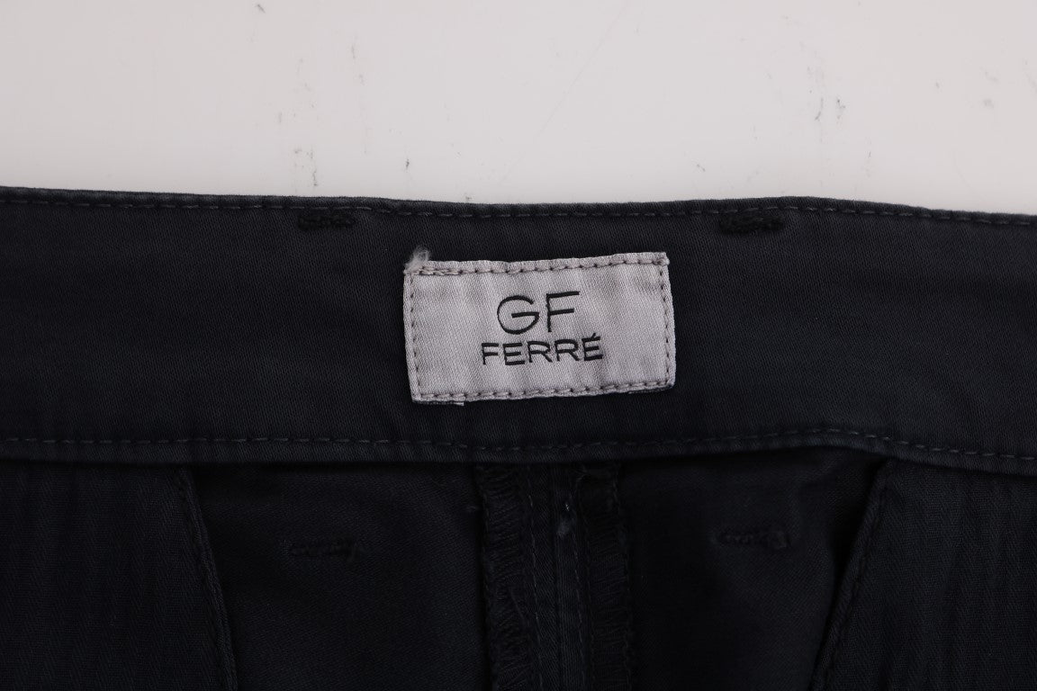Blaue Chinos aus Baumwollstretch