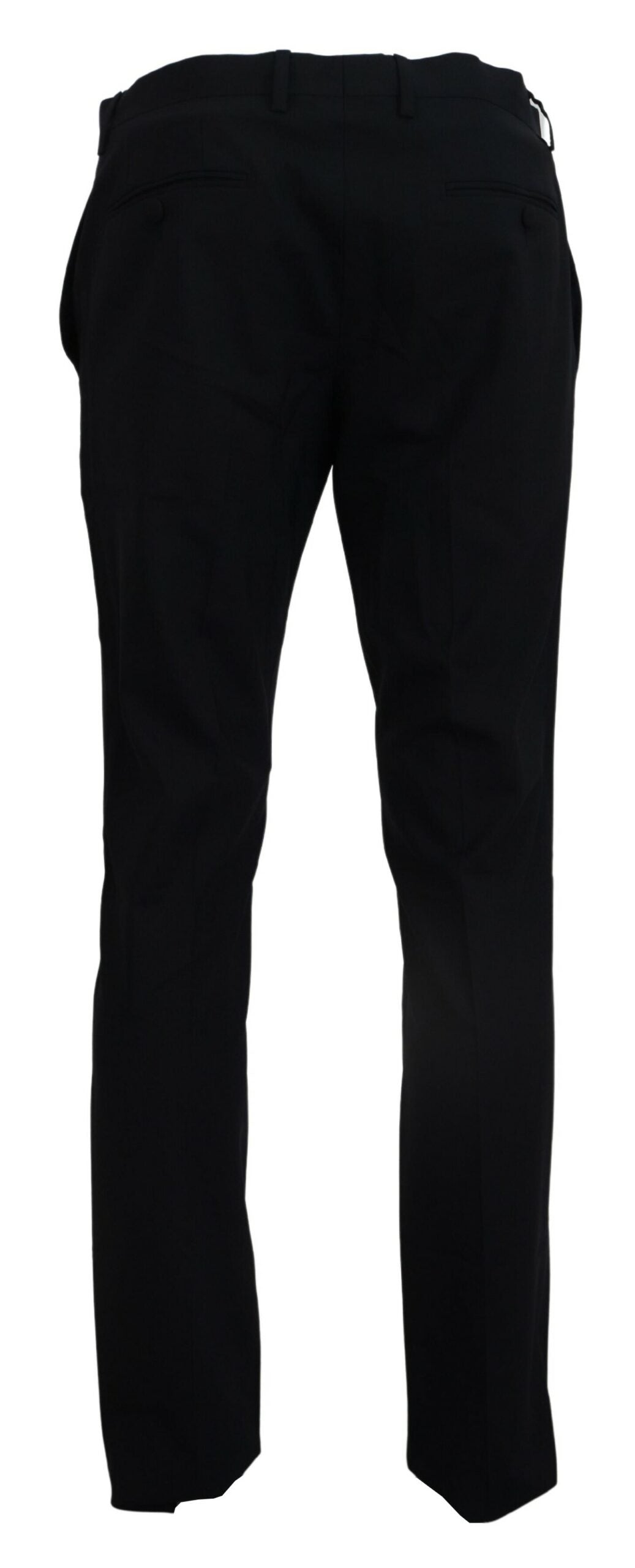 Blaue, formelle Slim Fit-Hose aus Wollstretch