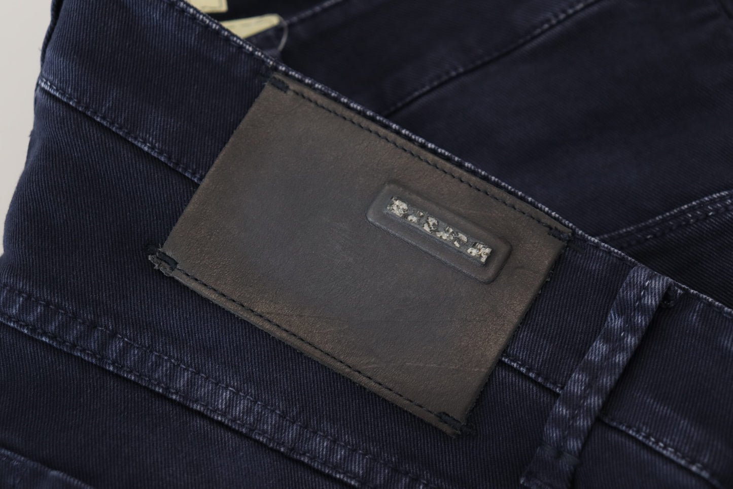 Blaue, schmal geschnittene Herren-Jeans aus Baumwolle