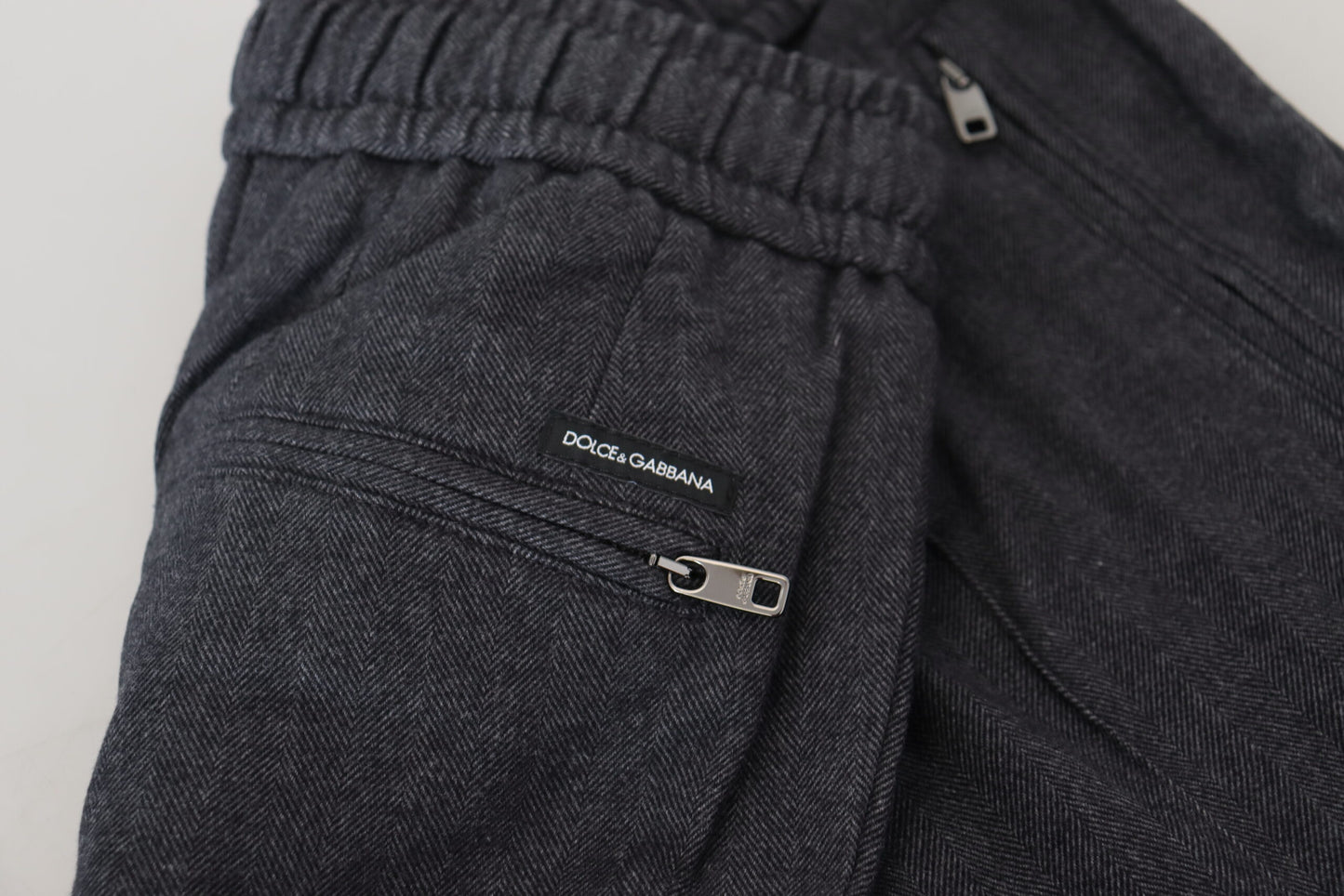 Graue Joggerhose aus Baumwolle für Herren