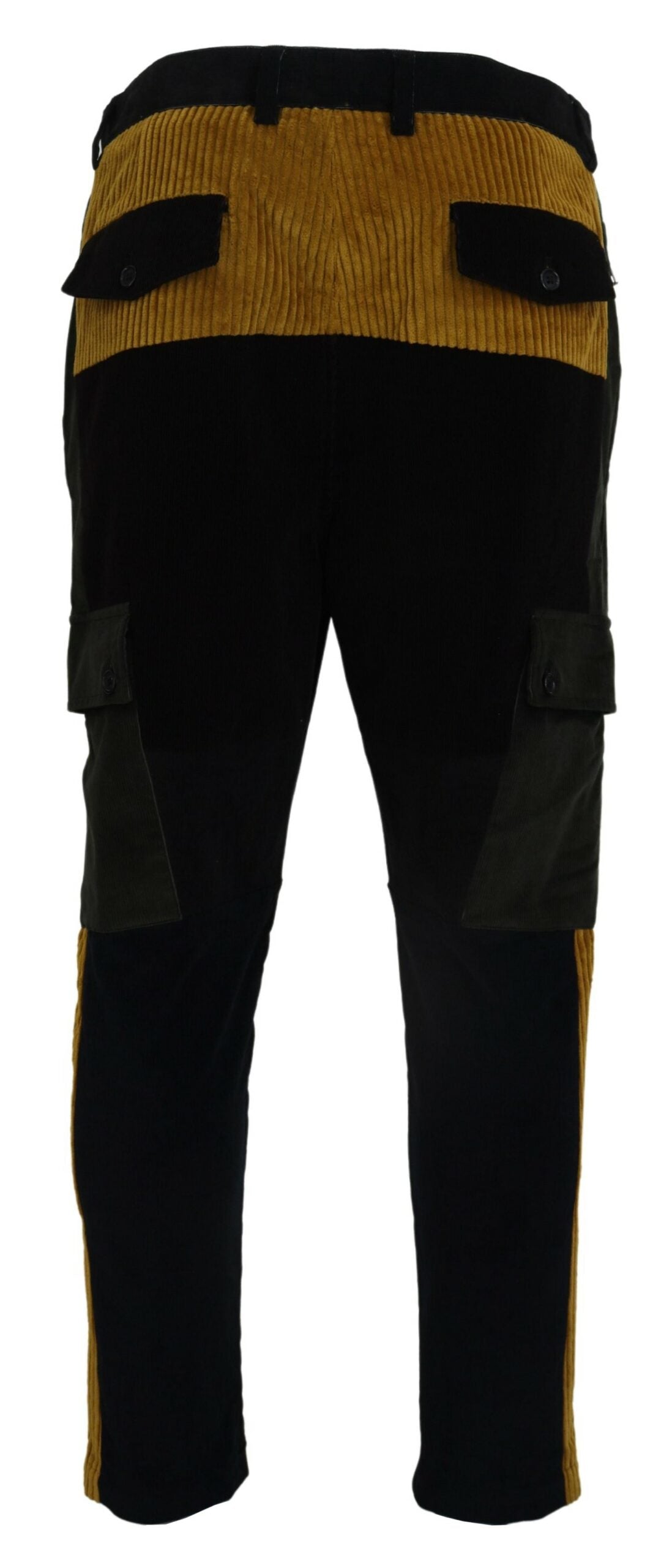 Schwarz Gelbe Baumwollhose für Herren