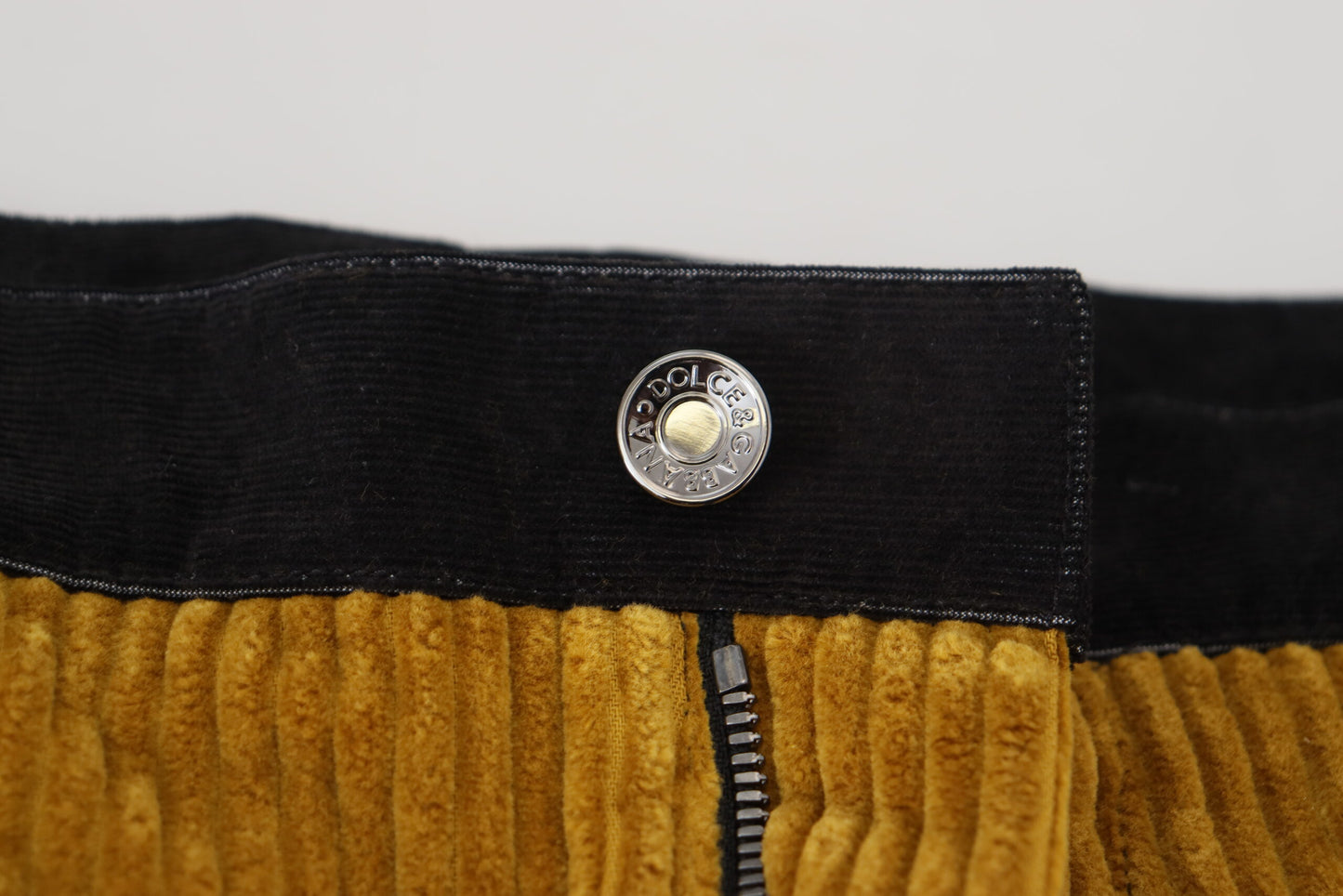 Schwarz Gelbe Baumwollhose für Herren