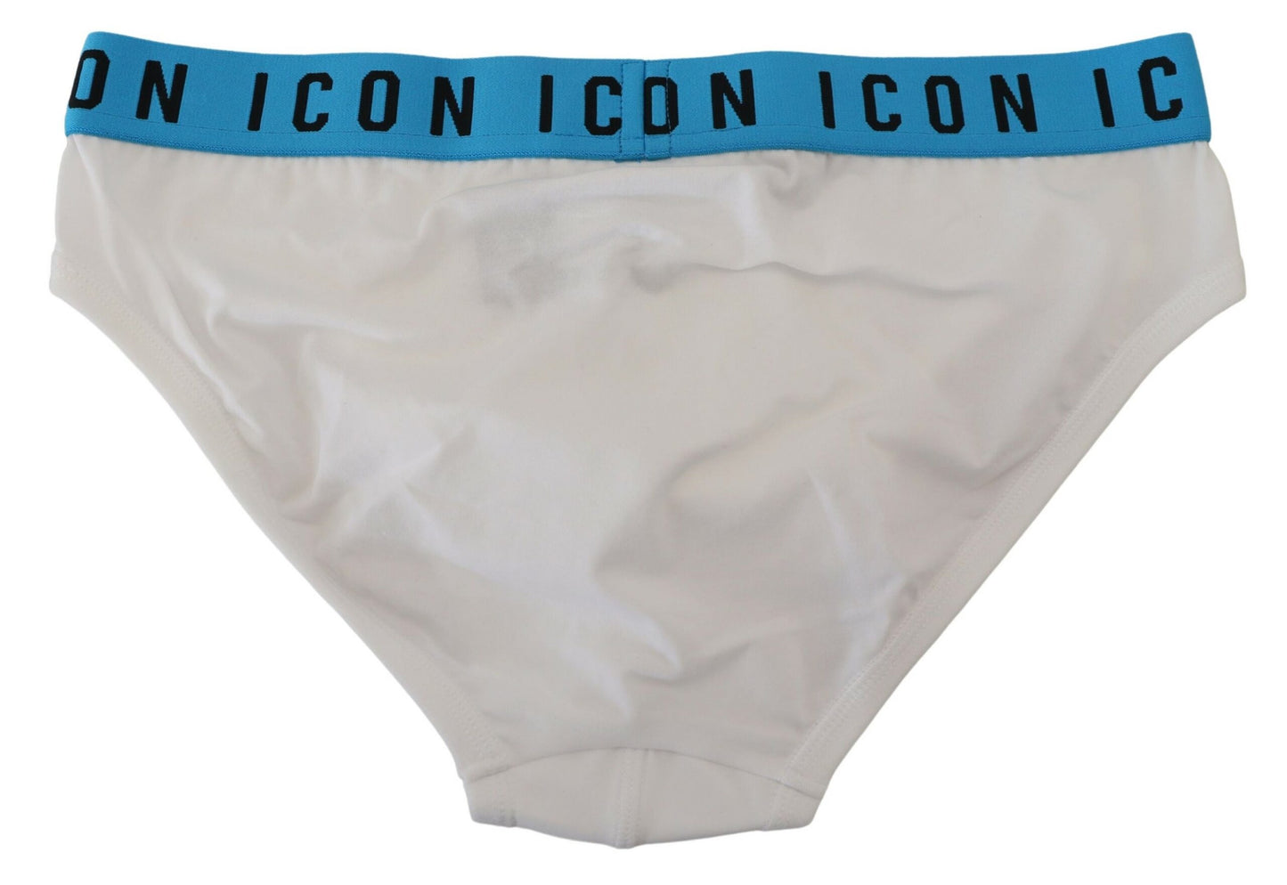 Weiße Herren-Unterhose aus Stretch-Baumwolle mit Icon-Logo