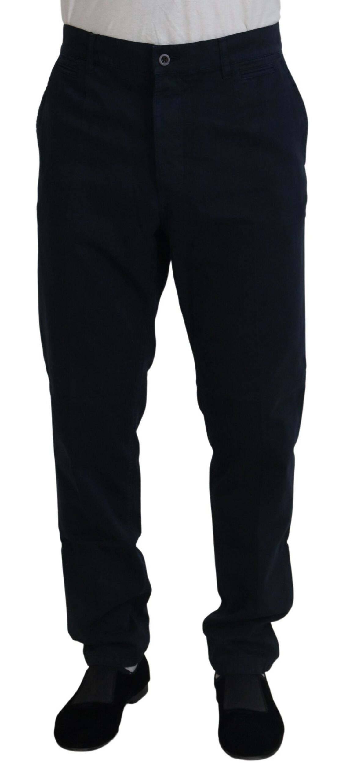 Blaue formelle Herrenhose aus Baumwolle