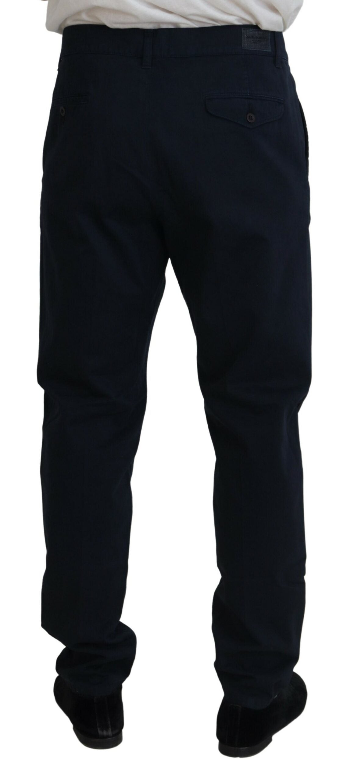 Blaue formelle Herrenhose aus Baumwolle
