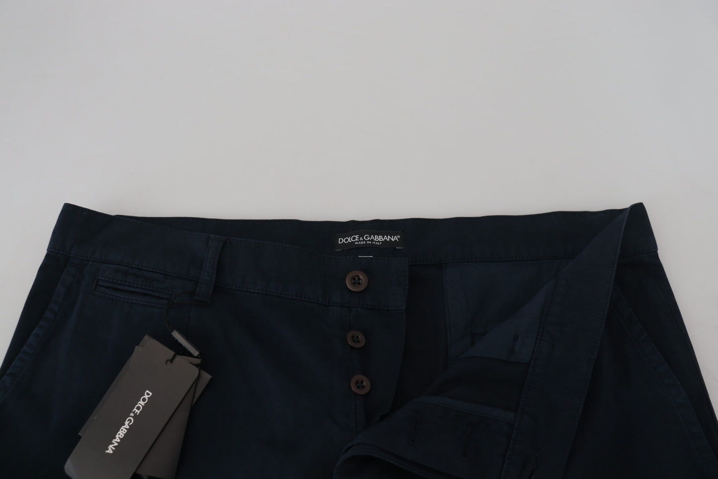 Blaue formelle Herrenhose aus Baumwolle