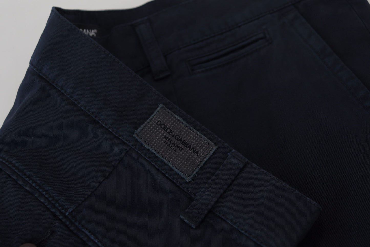 Blaue formelle Herrenhose aus Baumwolle