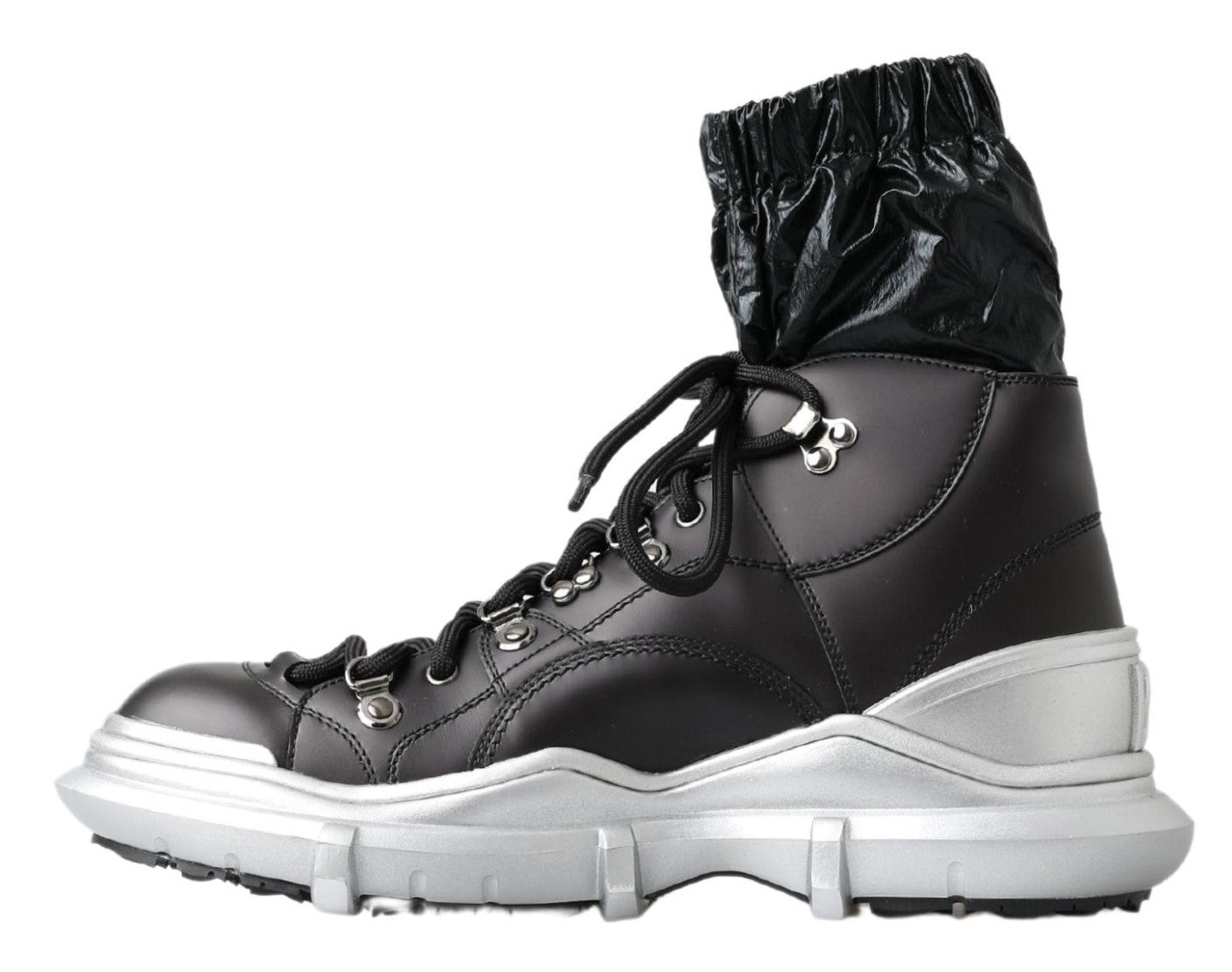 Schwarze Galileo High-Top-Sneakers aus Nylon