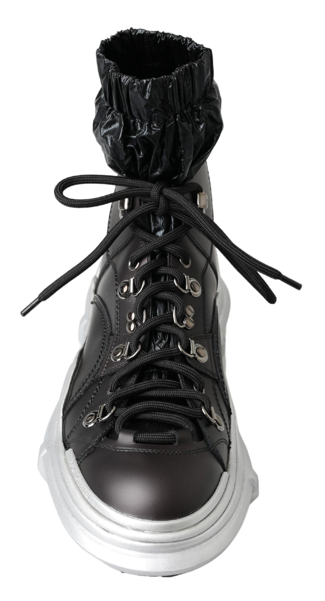 Schwarze Galileo High-Top-Sneakers aus Nylon