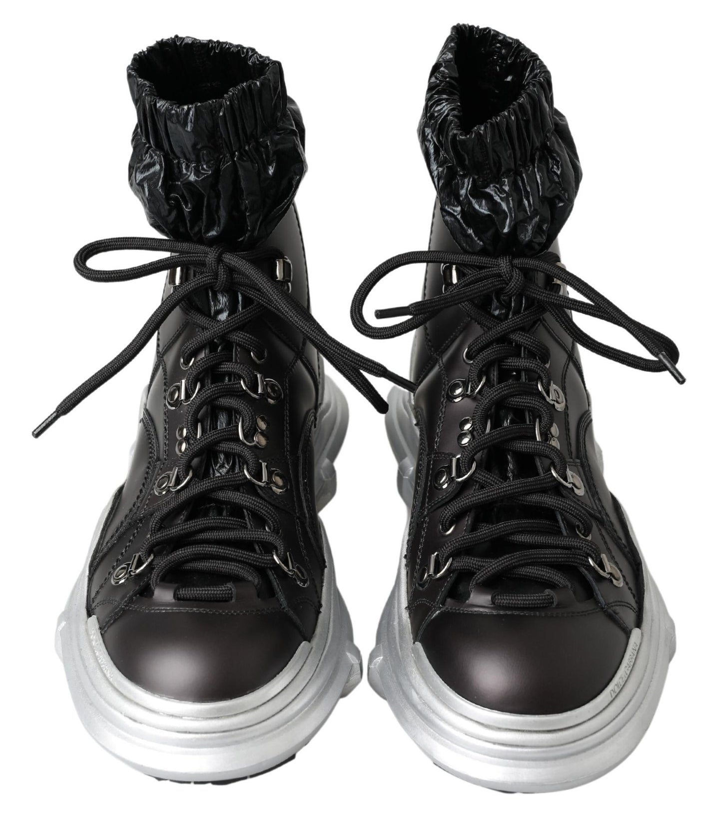Schwarze Galileo High-Top-Sneakers aus Nylon