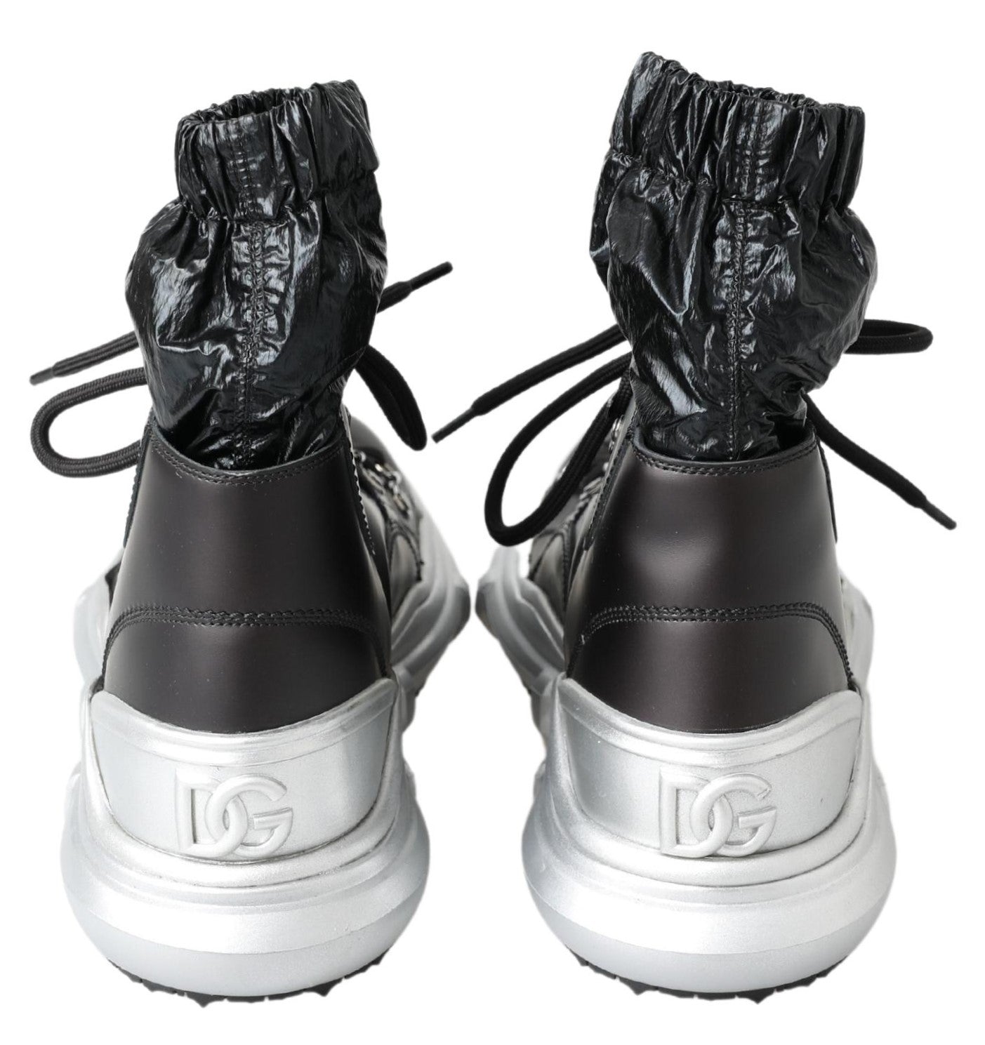 Schwarze Galileo High-Top-Sneakers aus Nylon