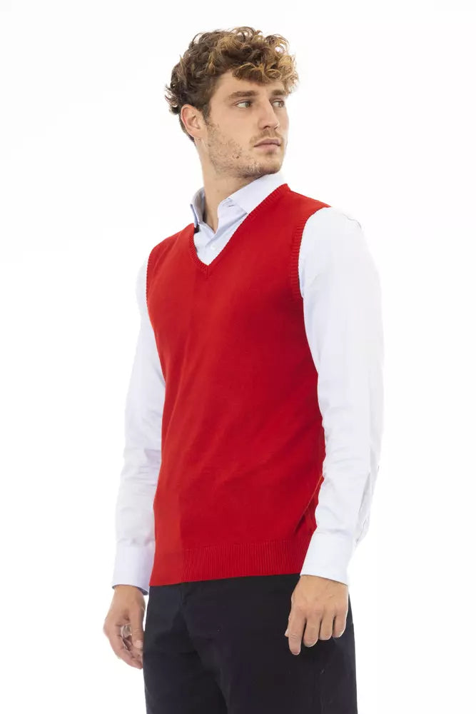 Rote Viskose Herrenjacke