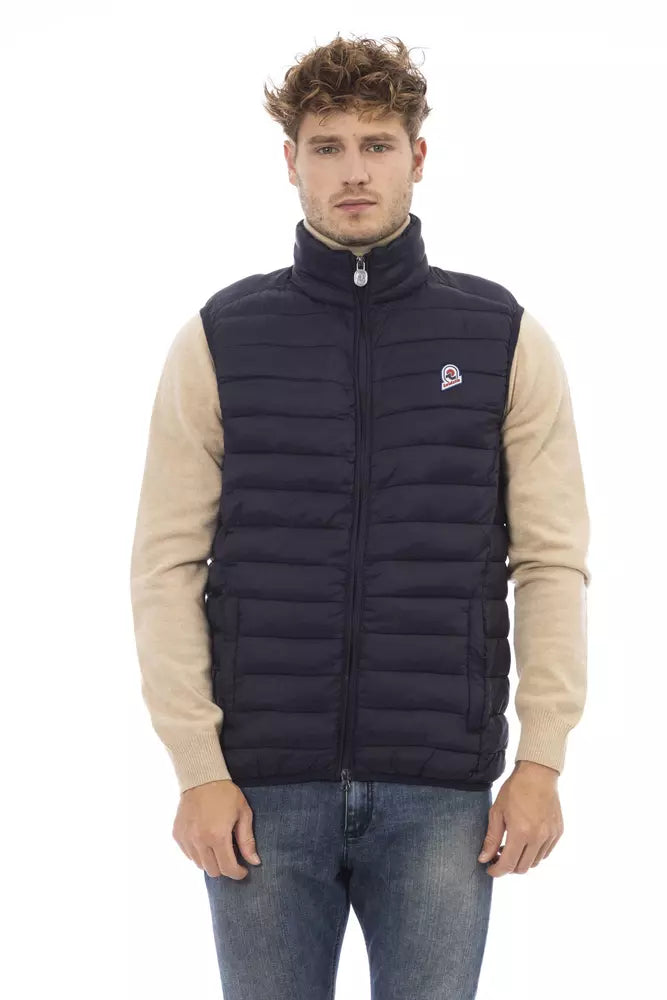 Blaue Herrenjacke aus Polyamid