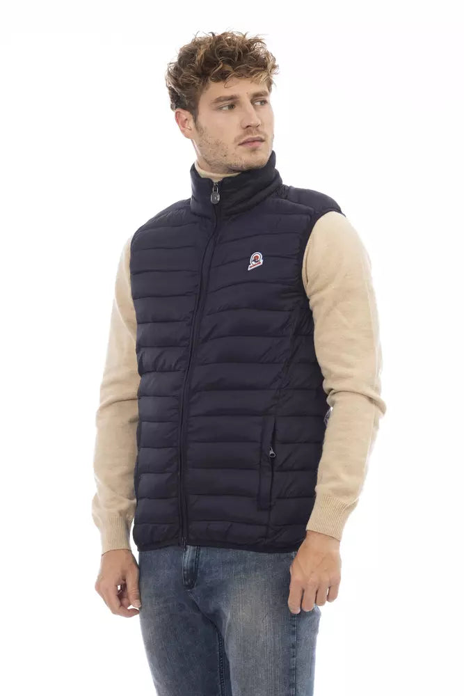 Blaue Herrenjacke aus Polyamid