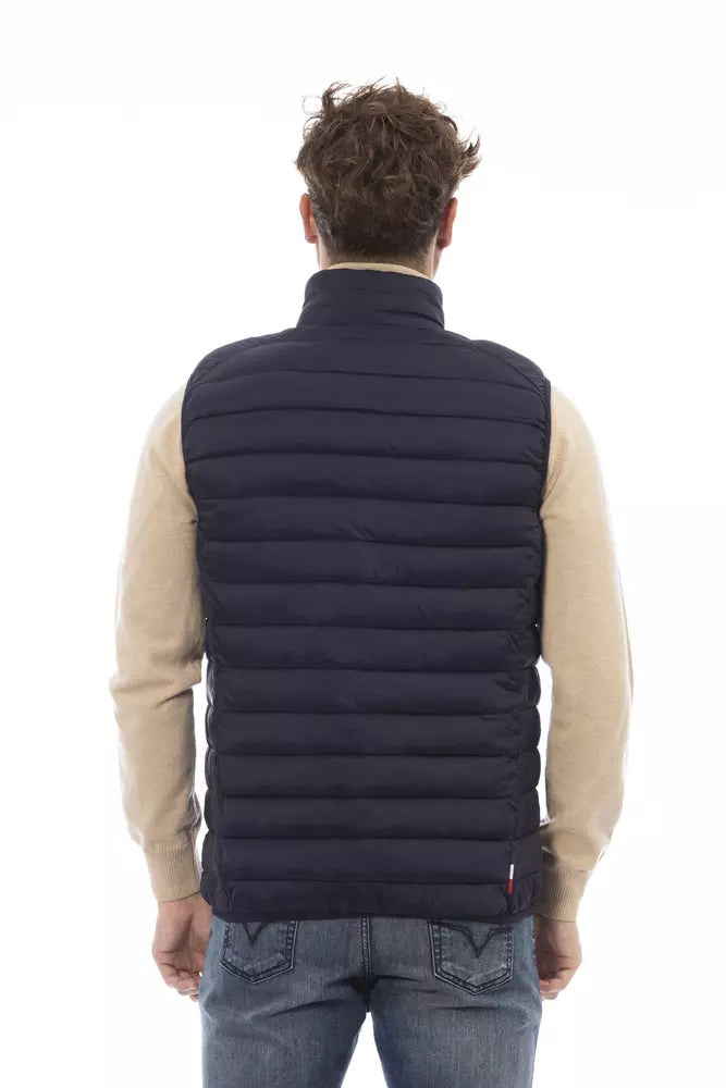 Blaue Herrenjacke aus Polyamid