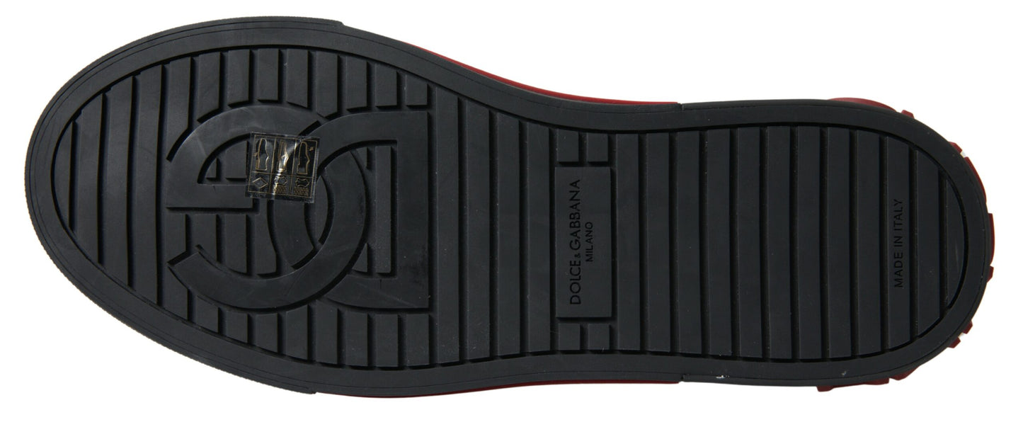 Red Black Leopard Loafers Sneakers Shoes