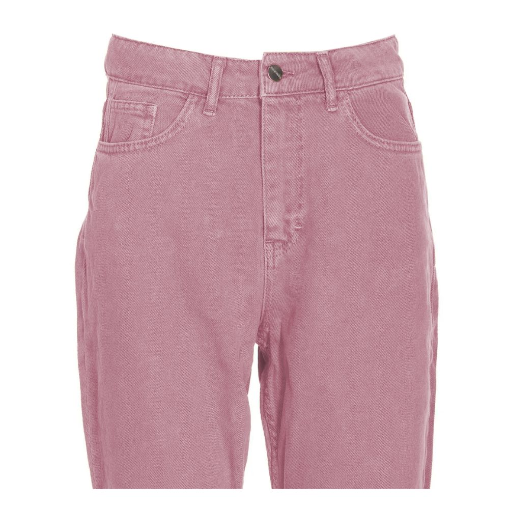 Schicke Jeans in Pink mit Raw Cut Bottom