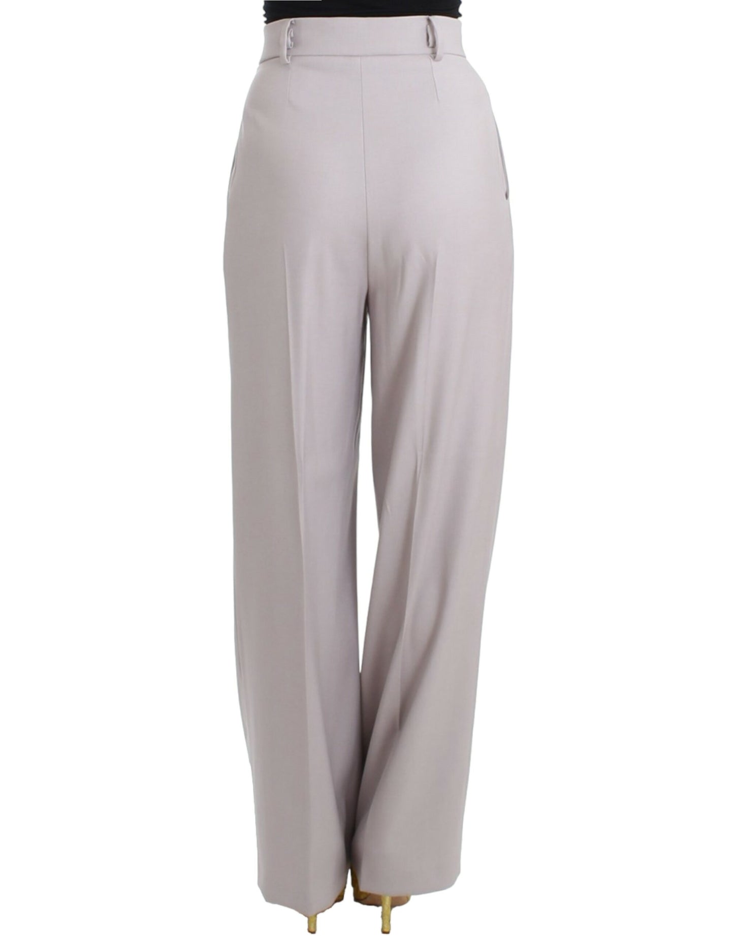 Graue Hose mit hoher Taille