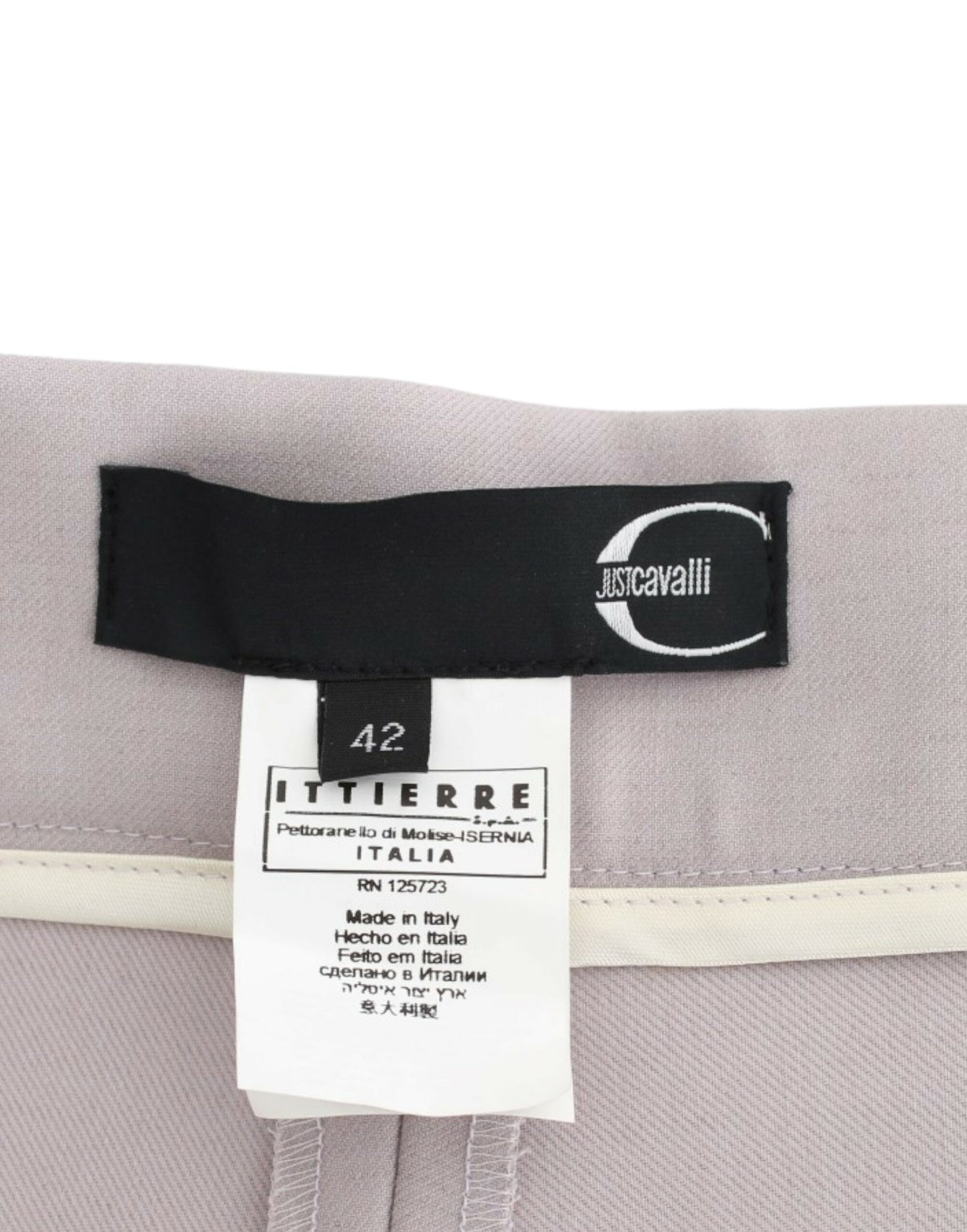 Graue Hose mit hoher Taille