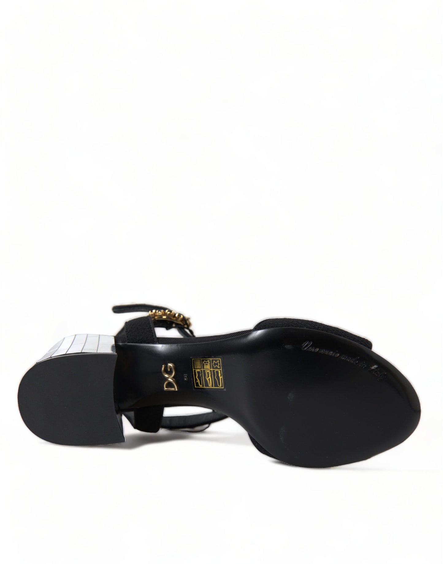 Schwarze Kristalle Knöchelriemen Sandalen Schuhe