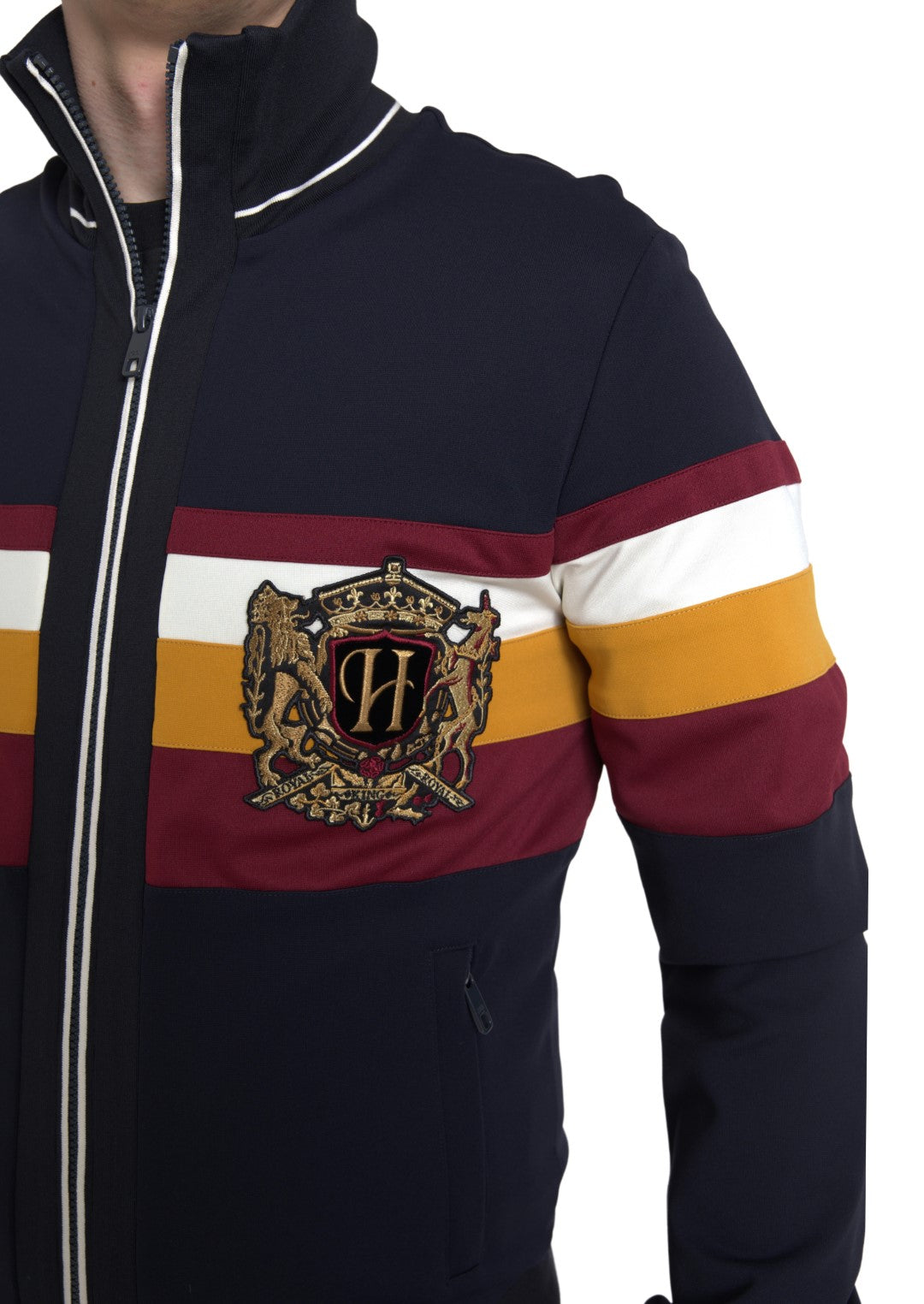 Blauer Cardigan Heraldic Full Zip Pullover