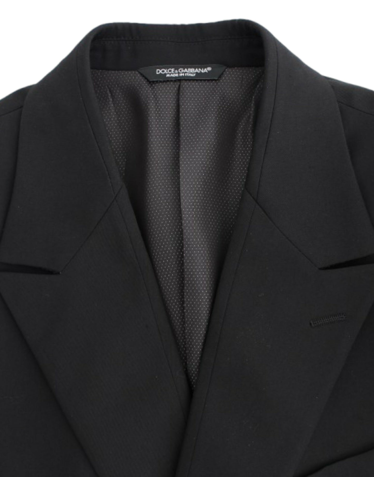 Schwarzer Slim Fit-Blazer aus Wolle