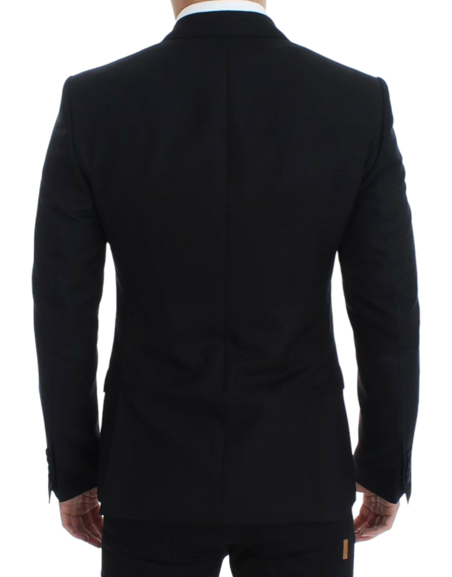 Schwarzer SICILIA-Blazer aus Wolle und Seide