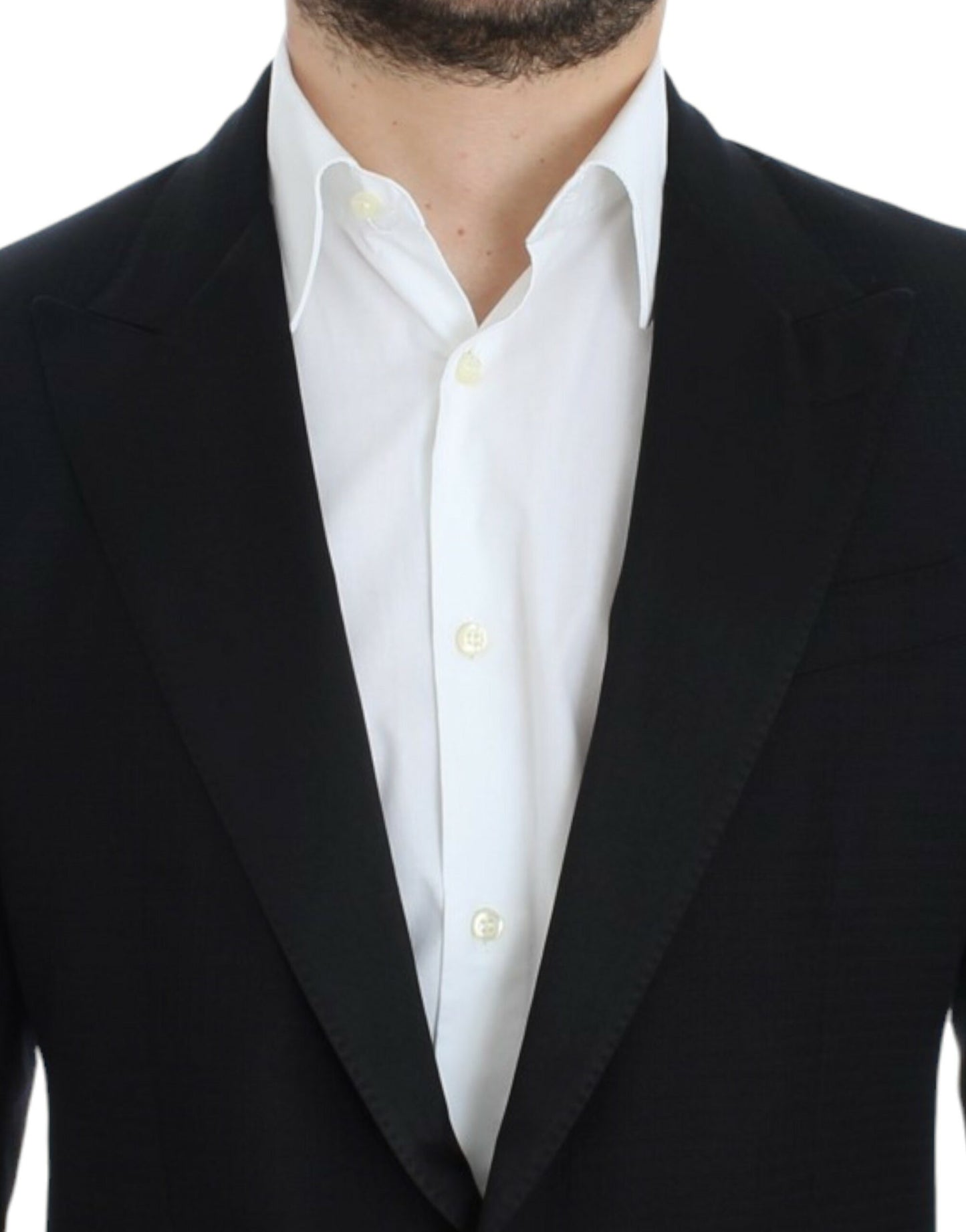 Schwarzer SICILIA-Blazer aus Wolle und Seide