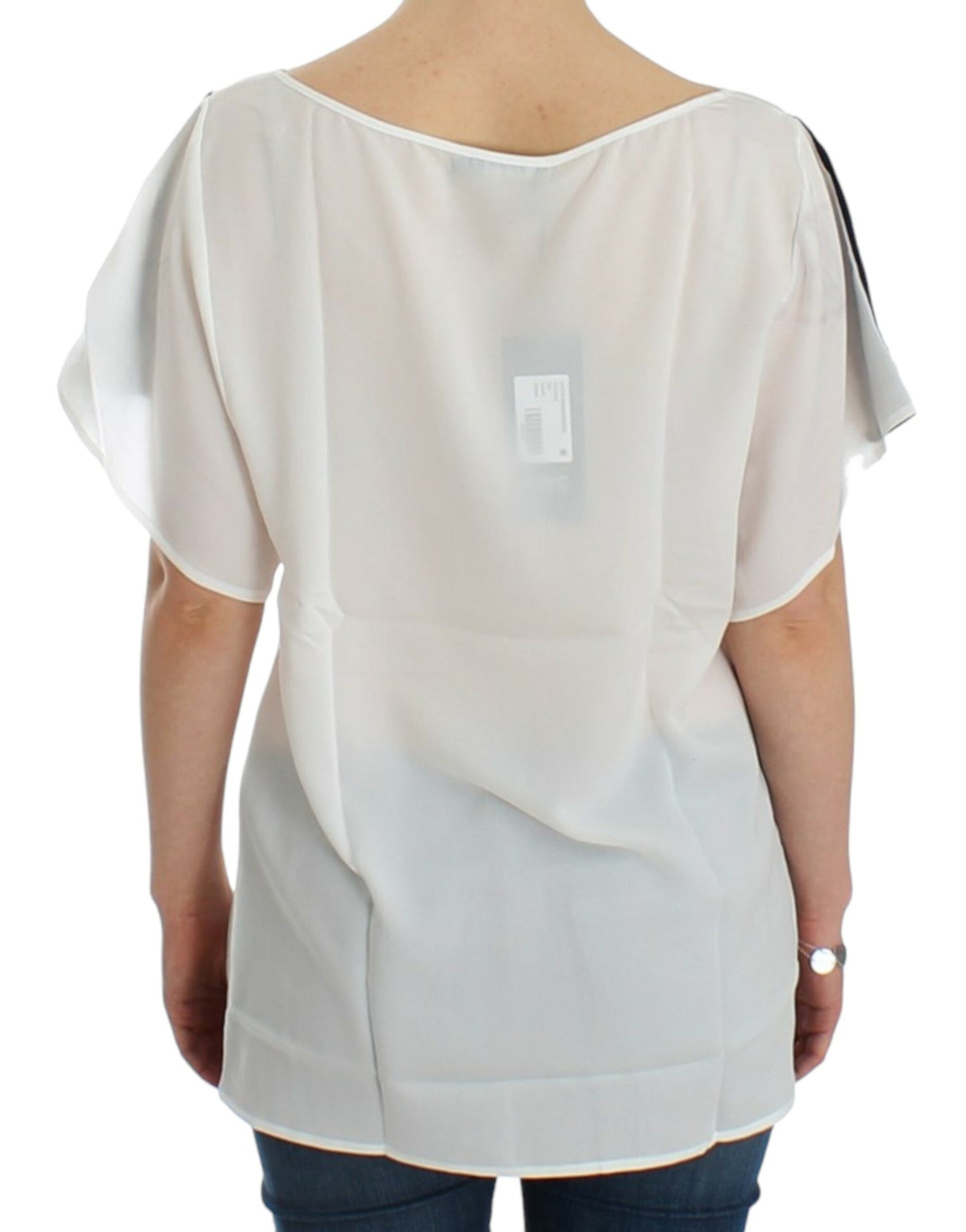 Weiße Bluse mit Motivdruck