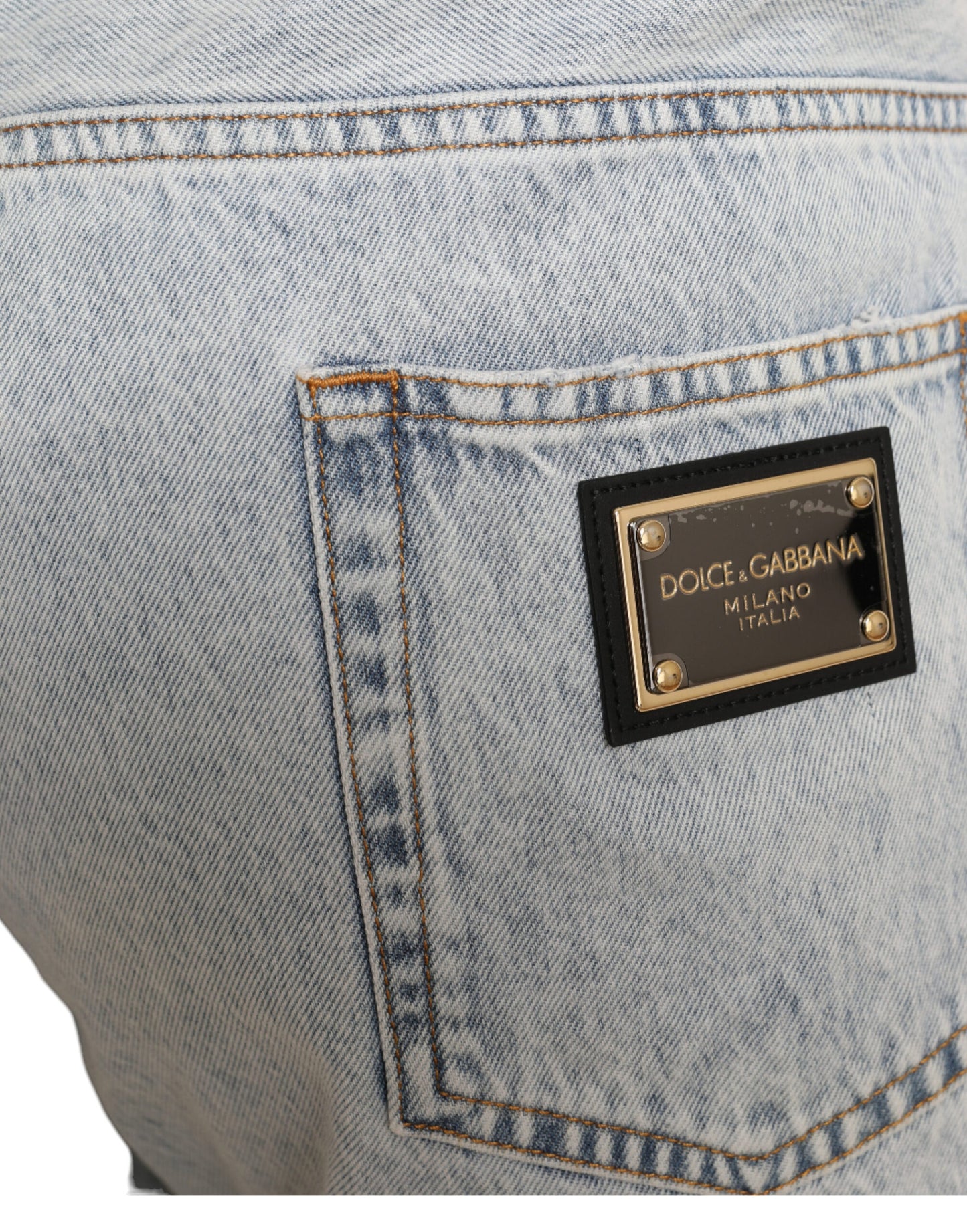 Mehrfarbige Bermudashorts aus Denim mit Blumenmuster