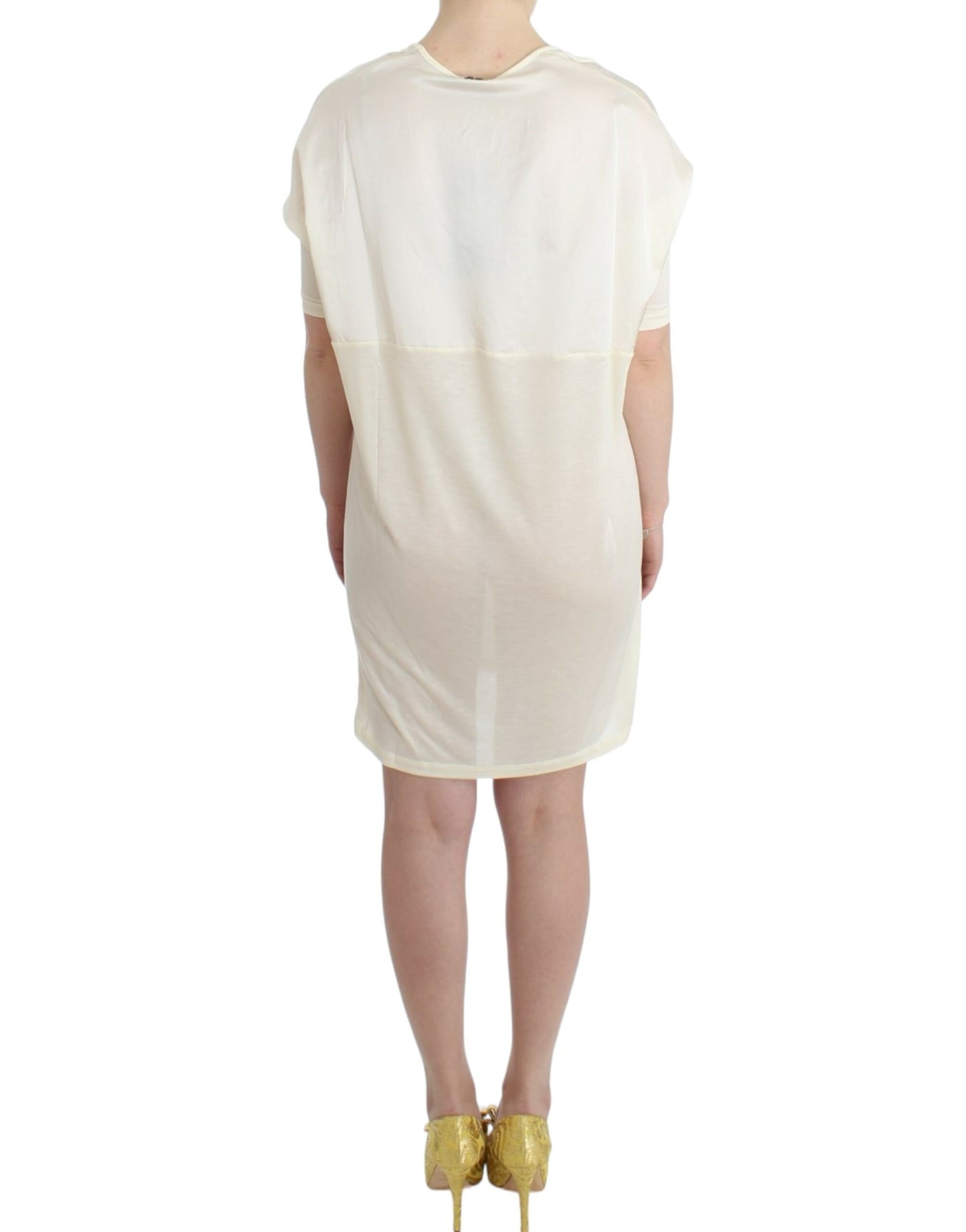 Weißes Modal-Schlauchkleid