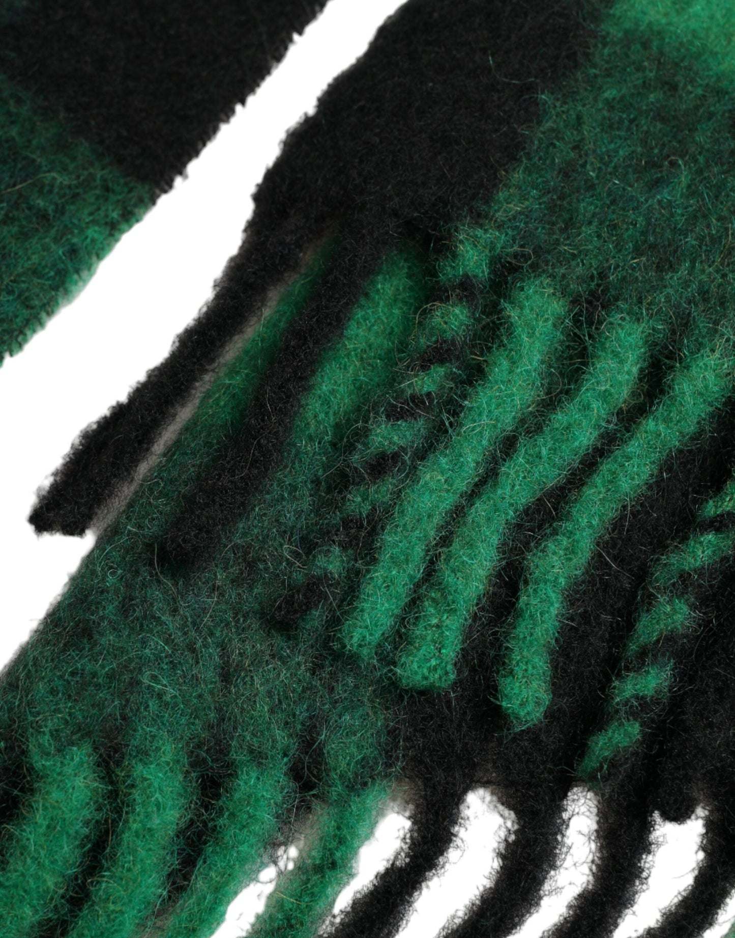 Schwarz-grüne Buffalo Check Poncho-Manteljacke