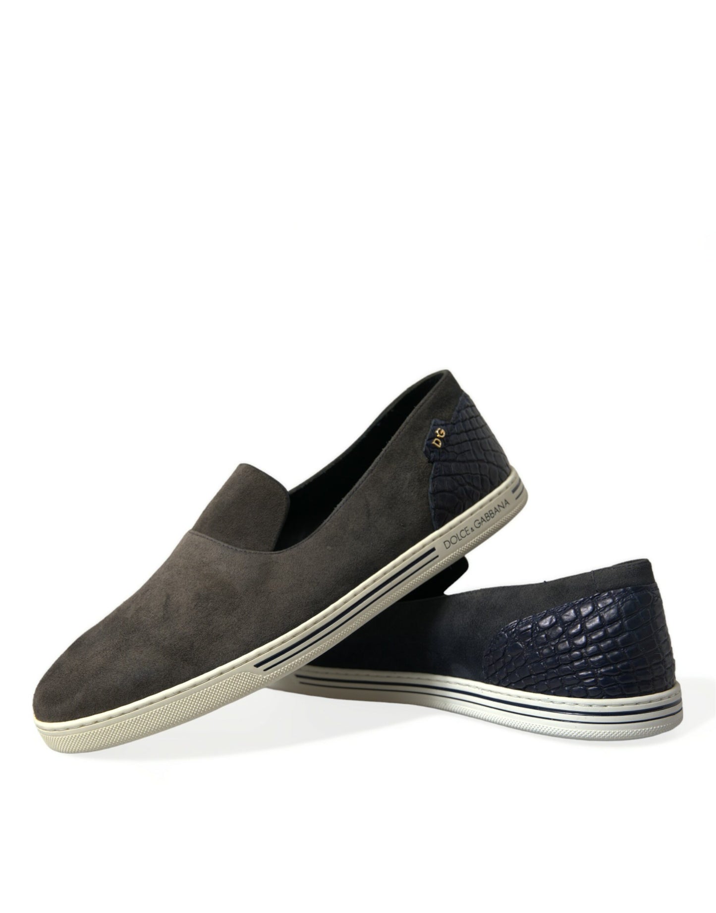 Blaue Wildleder Caiman Herren Loafer Hausschuhe Schuhe