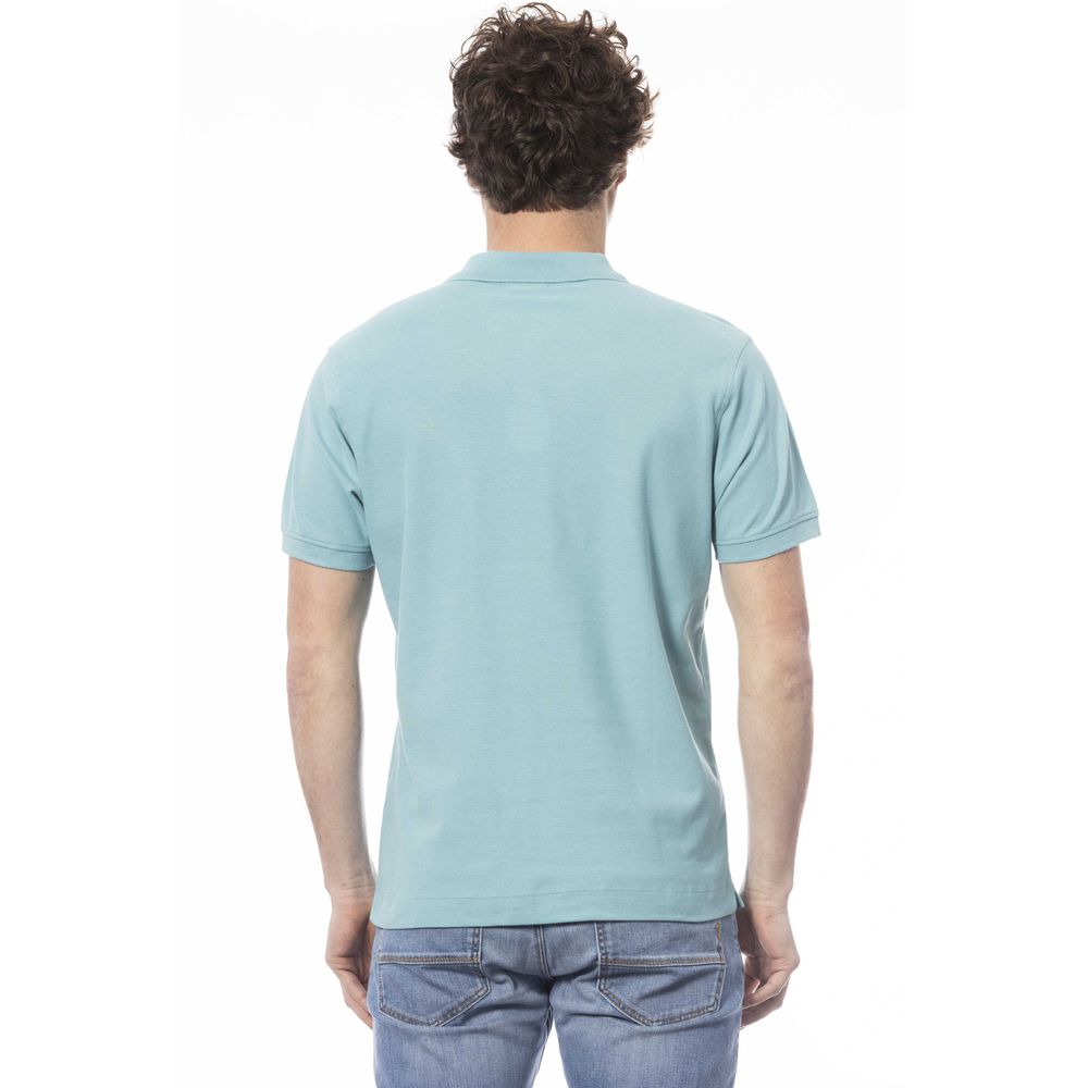 Hellblaues Herren-Poloshirt aus Baumwolle