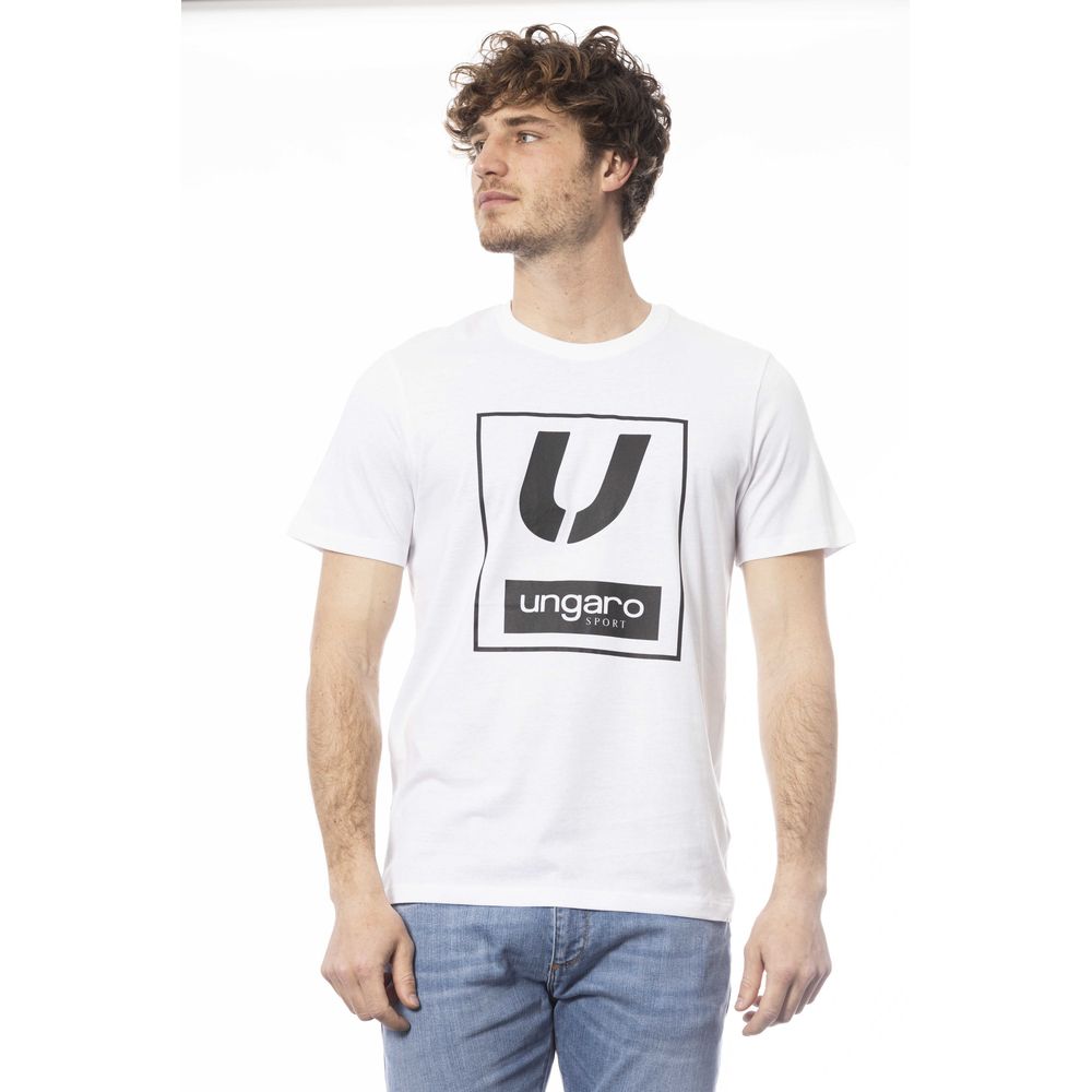 Weißes Herren-T-Shirt aus Baumwolle